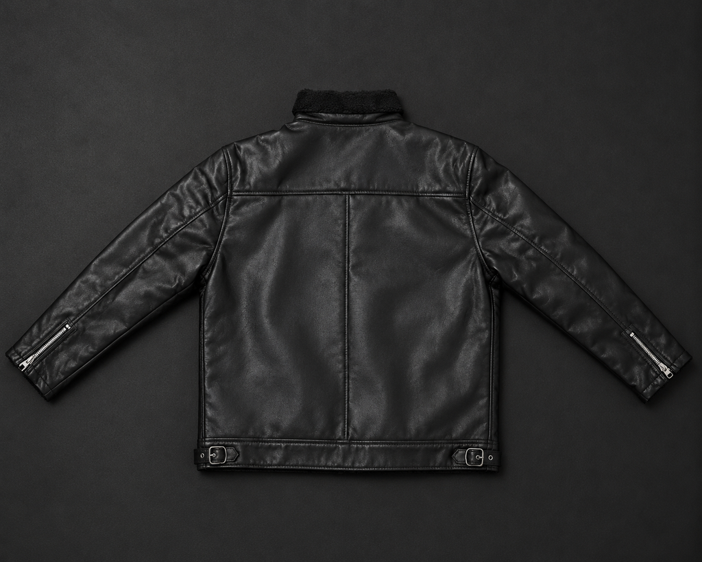 Men’s Black Quilted Leather Biker Jacket