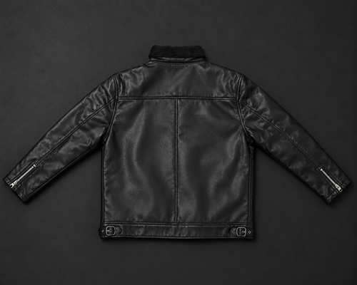 Men’s Black Quilted Leather Biker Jacket