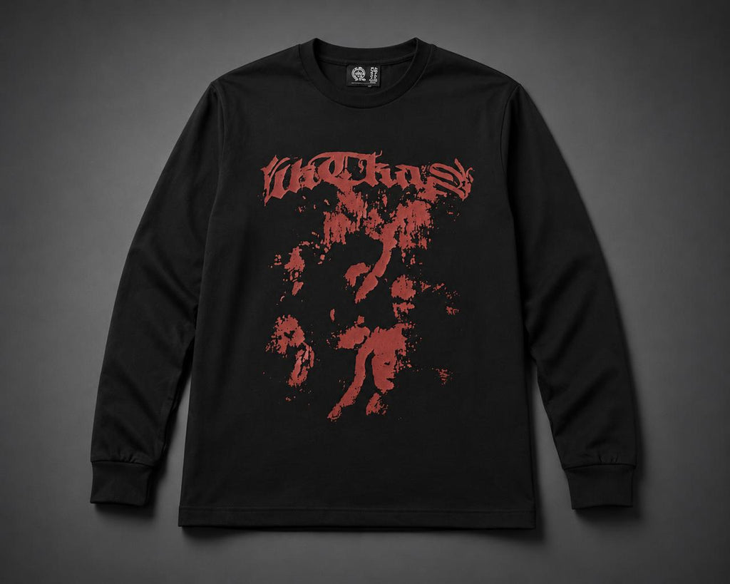 Shadow Waffle Graphic Long Sleeve T-Shirt